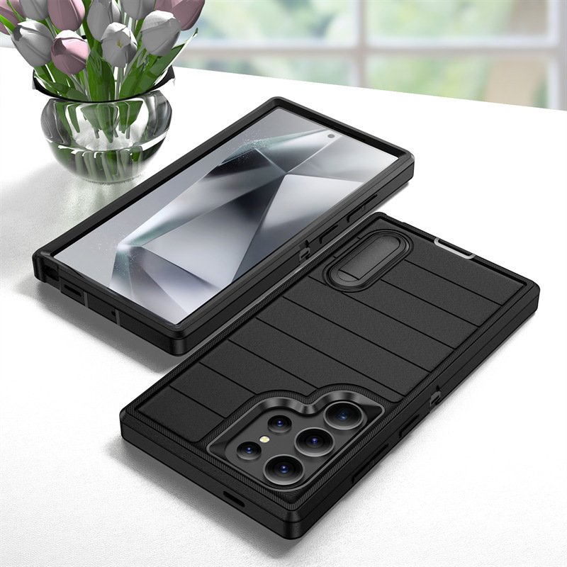 Heavy Duty Shockproof Case With Kickstand For Samsung Galaxy S24_voghion.com