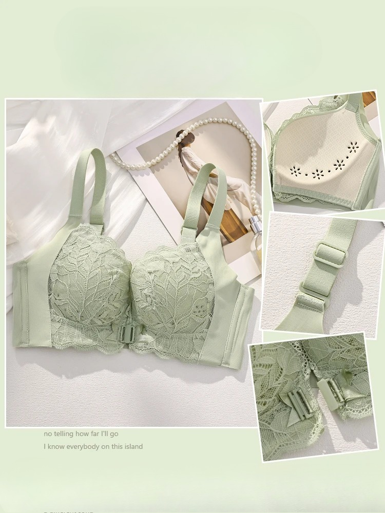 MOYISU Plus Size Minimizer Bra - Wire-Free Slimming Front Closure Lingerie, Ultra-Thin Anti-Sag Support For Full Bust Women_voghion.com