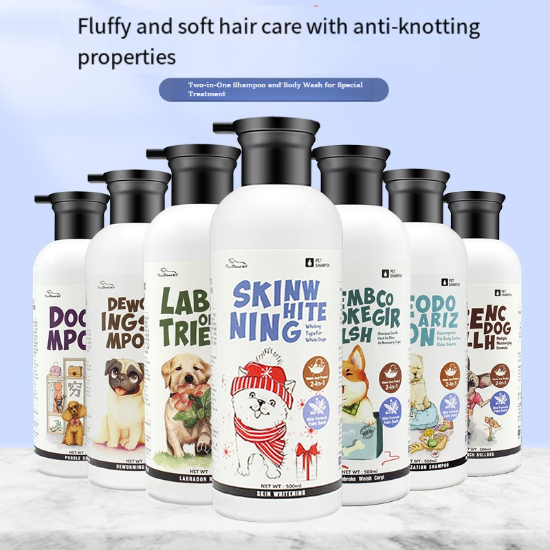 Washing And Care Two-in-one Dog Shower Gel Special Shampoo, Fragrant Pet Bath Products Corgi Bucket Bath Decontamination_voghion.com