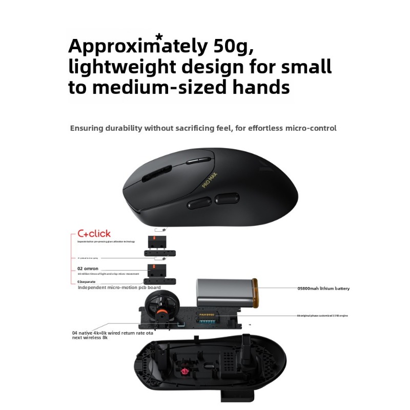 Rapoo Vt3 Vt1 Pro Wireless Gaming Mouse Ergonomic Esports Mouse_voghion.com