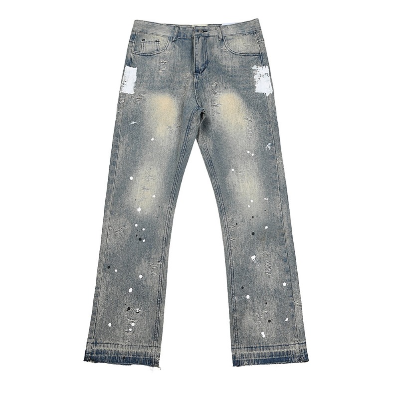 Vaqueros hombre denim estilo americano lavado roto streetwear_voghion.com