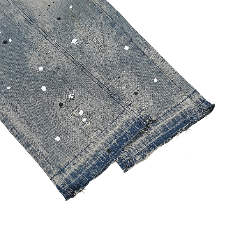 Vaqueros hombre denim estilo americano lavado roto streetwear_voghion.com