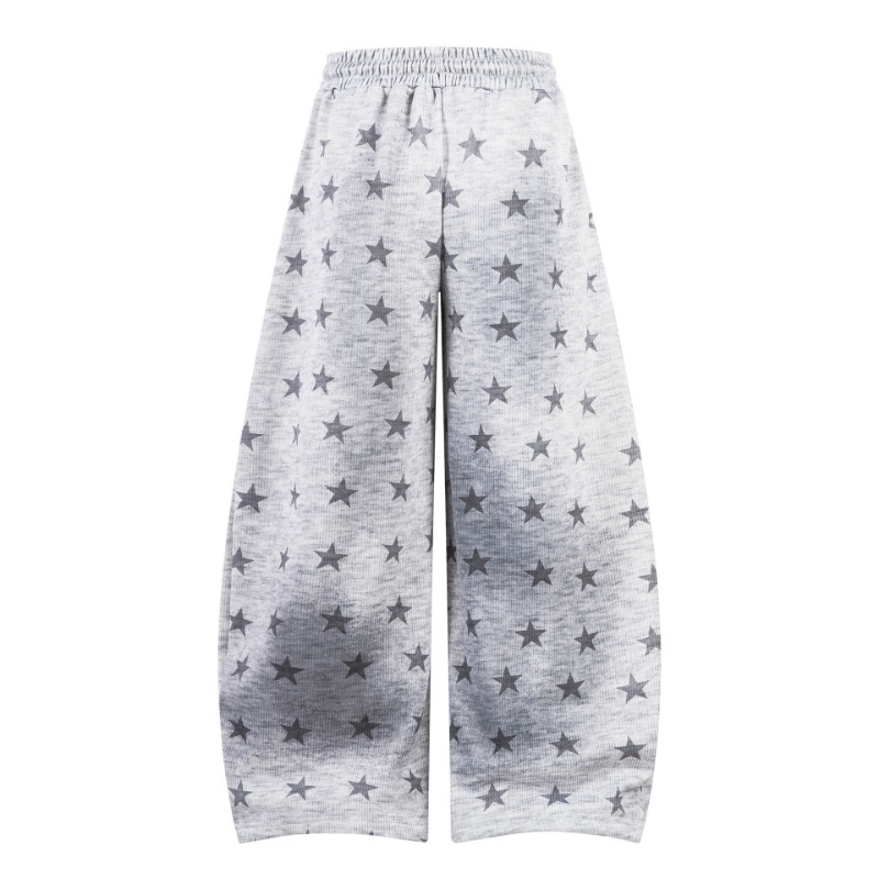 BF. BORFEND/Bai Feng, American Old Digital Printing Star Velvet Scimitar Sweatpants Men And Women Loose And Thickened_viptrois.com