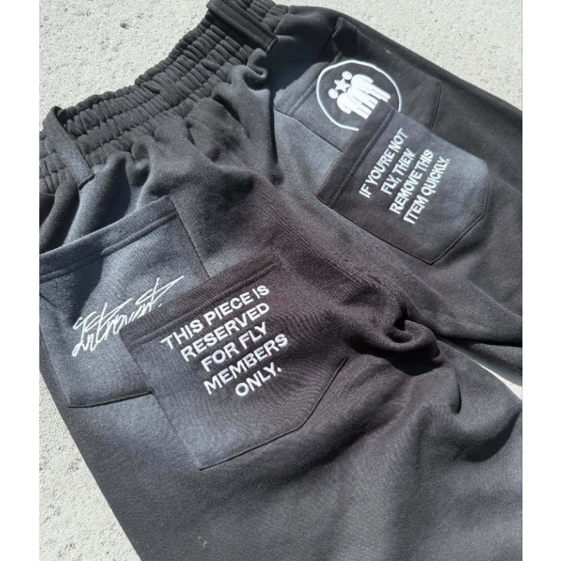 European And American Hot Diamonds New Loose High Street Sports Style European And American Spring And Autumn Street Trousers Letter Men And Women The_viptrois.com