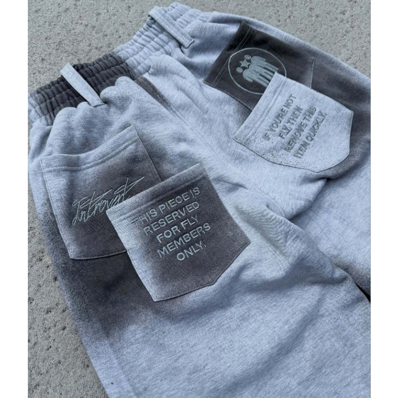 European And American Hot Diamonds New Loose High Street Sports Style European And American Spring And Autumn Street Trousers Letter Men And Women The_viptrois.com