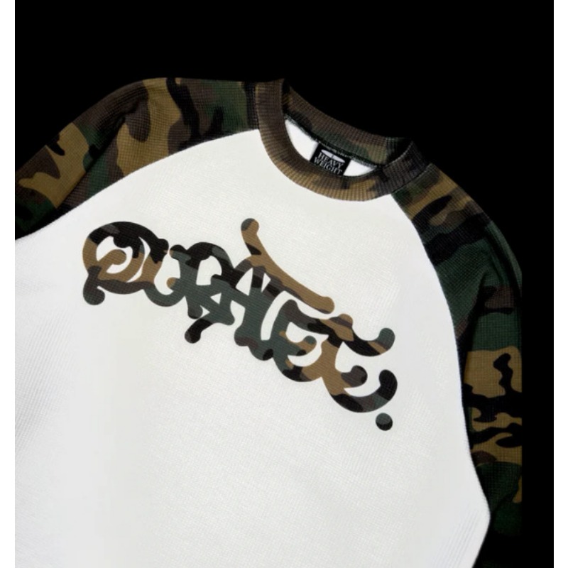 Ins European And American Camouflage Splicing Long-sleeved T-shirt Men's And Women's High Street Trendy Brand Bottoming Shirt Letter Printing Loose Ca_viptrois.com