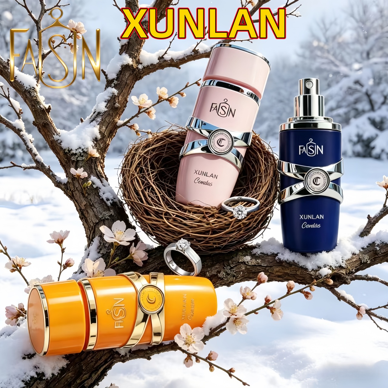 Parfum Xunlan Blue, fragrance élégante et longue tenue, senteur fraîche idéale pour le bureau et les rendez-vous._voghion.com