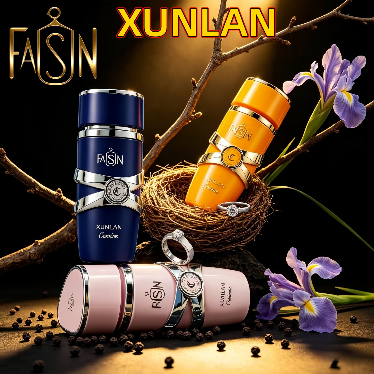 Parfum Xunlan Blue, fragrance élégante et longue tenue, senteur fraîche idéale pour le bureau et les rendez-vous._voghion.com