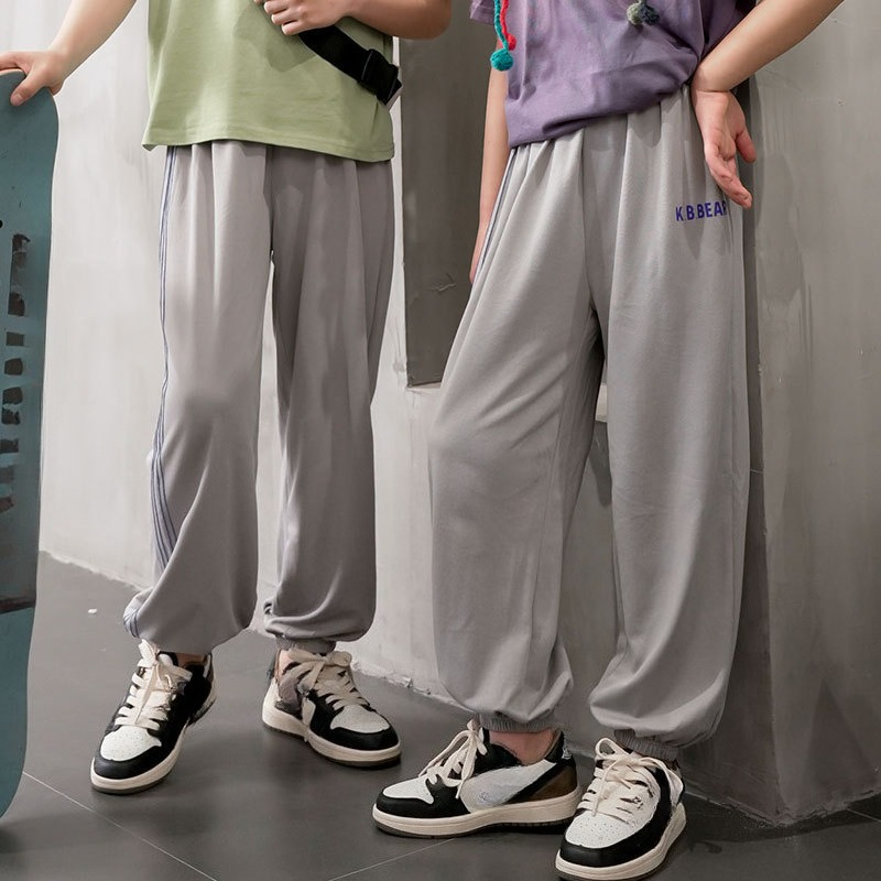 Gestreifte Sommerhose Für Kinder Moskitoschutz Freizeithose_voghion.com