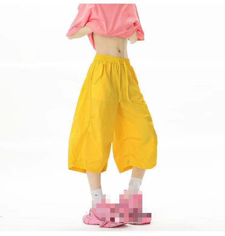 2026 New American Retro Dopamine Shorts Men's Versatile Loose Casual Seven-point Beach Pants_viptrois.com