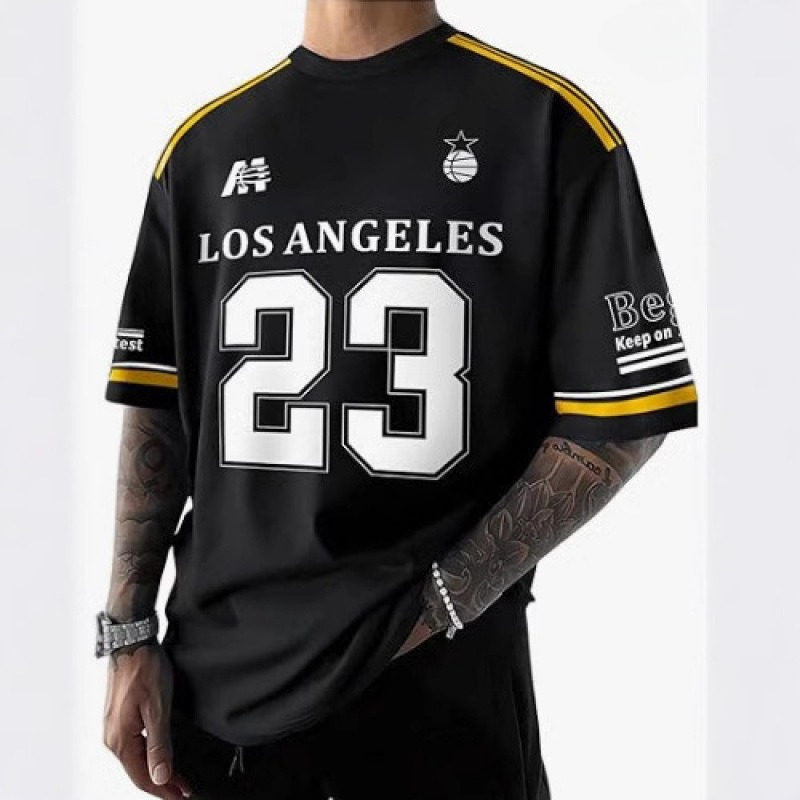 Popular 2025 Jersey Short-sleeved New Hot-selling Fashion Trend 3D Digital Printing Versatile T-shirt_viptrois.com