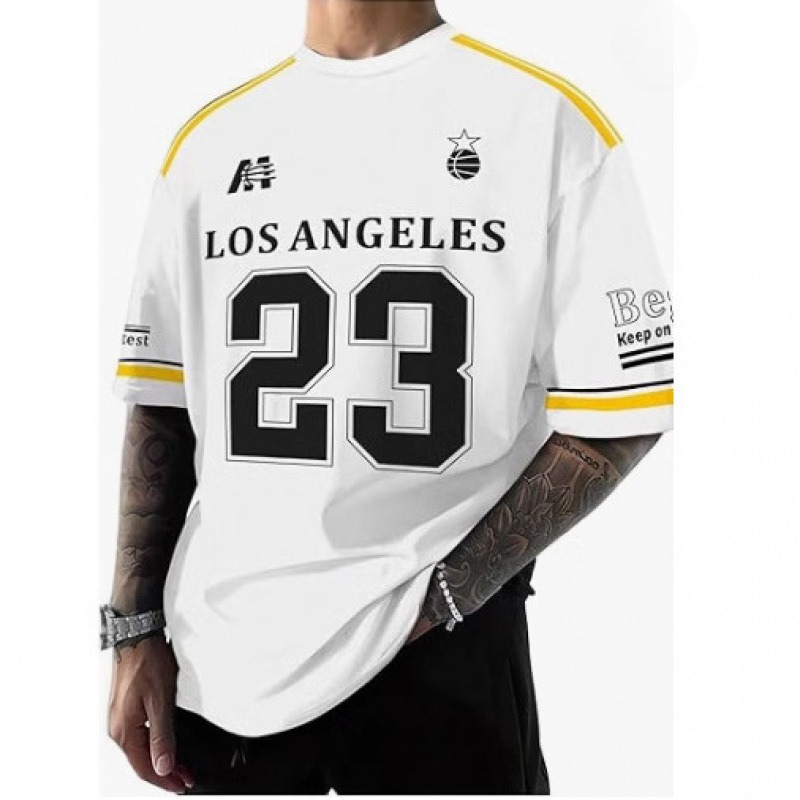 Popular 2025 Jersey Short-sleeved New Hot-selling Fashion Trend 3D Digital Printing Versatile T-shirt_viptrois.com