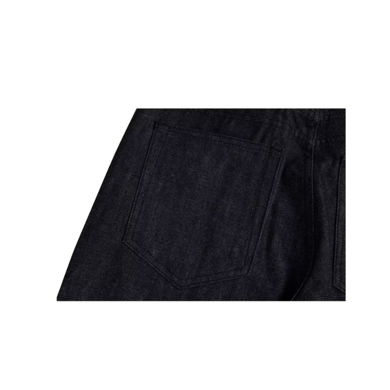 American High Street Retro Washed Breasted Design Sense Jeans Men's Street Trendy Brand Ruffian Handsome Loose Casual Wide-leg Pants_viptrois.com