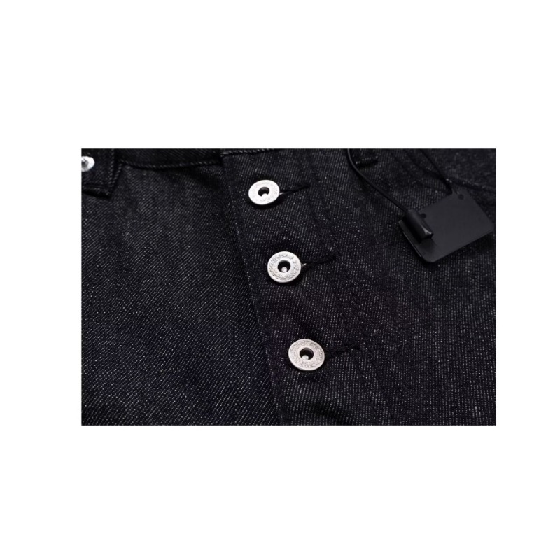 American High Street Retro Washed Breasted Design Sense Jeans Men's Street Trendy Brand Ruffian Handsome Loose Casual Wide-leg Pants_viptrois.com