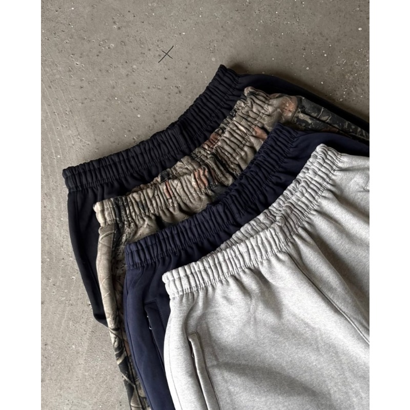 European And American Y2k High Street Trend Trendy Brand Letter Embroidery Casual Loose Wide-leg Pants Shorts Five-point Pants Men_viptrois.com