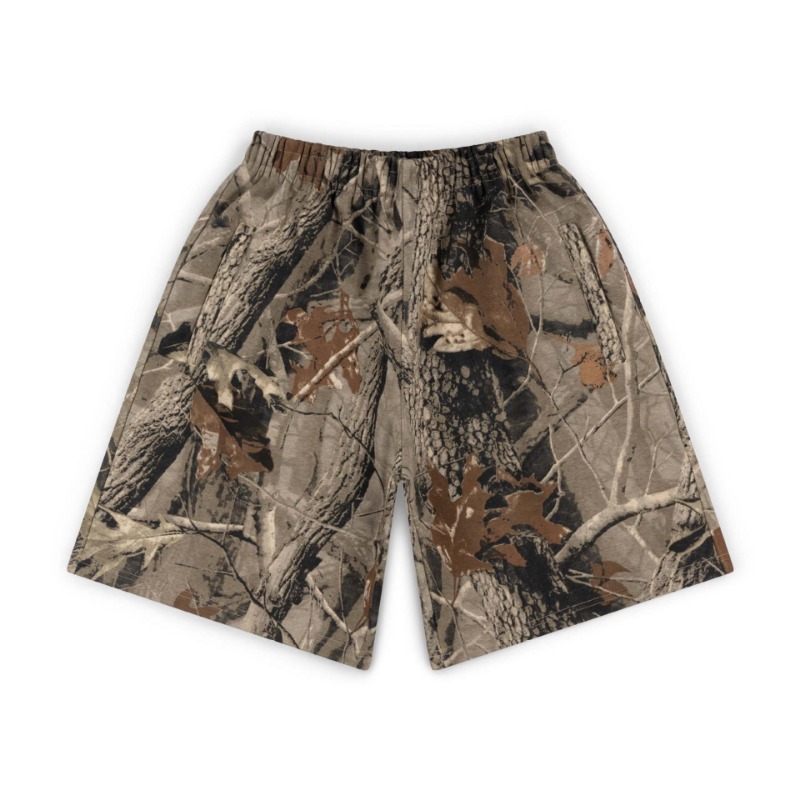 European And American Y2k High Street Trend Trendy Brand Letter Embroidery Casual Loose Wide-leg Pants Shorts Five-point Pants Men_viptrois.com