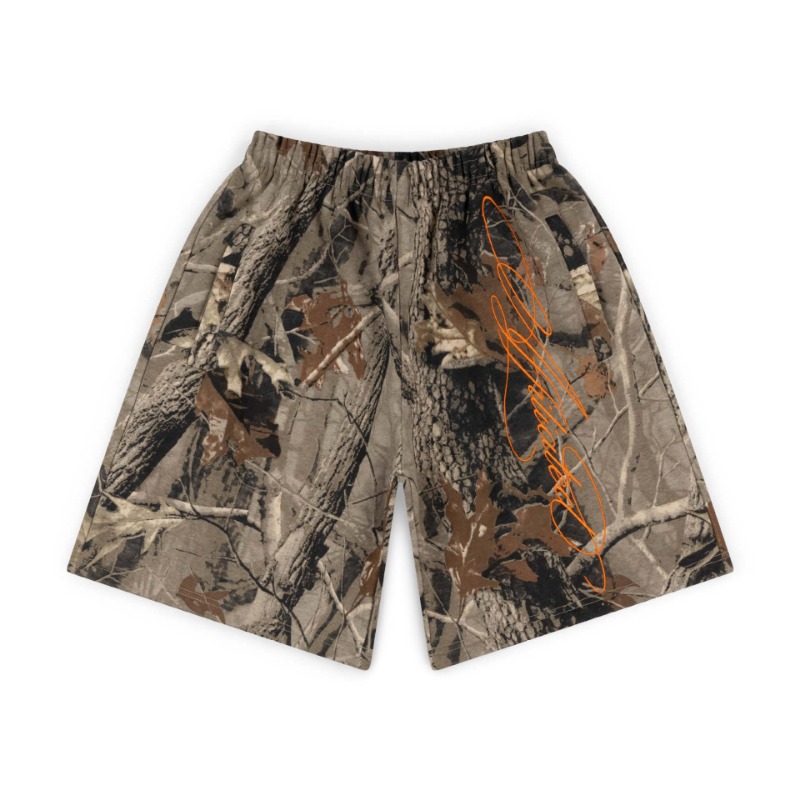European And American Y2k High Street Trend Trendy Brand Letter Embroidery Casual Loose Wide-leg Pants Shorts Five-point Pants Men_viptrois.com