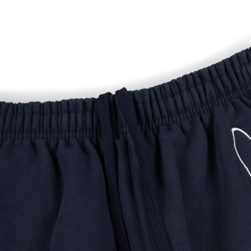 European And American Y2k High Street Trend Trendy Brand Letter Embroidery Casual Loose Wide-leg Pants Shorts Five-point Pants Men_viptrois.com