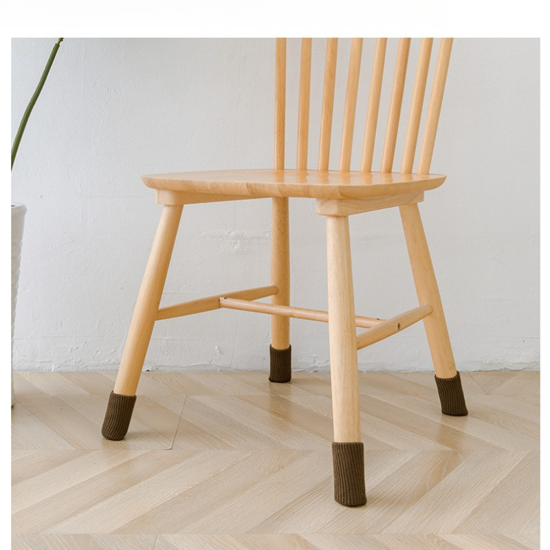 Knitted Wool Chair Foot Cover Thickened Silicone Non-slip, Wear-resistant And Anti-falling Off_voghion.com