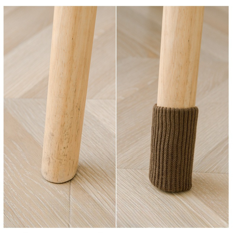 Stickade ullstrumpor för stolsben med halkfri silikonbeläggning_voghion.com