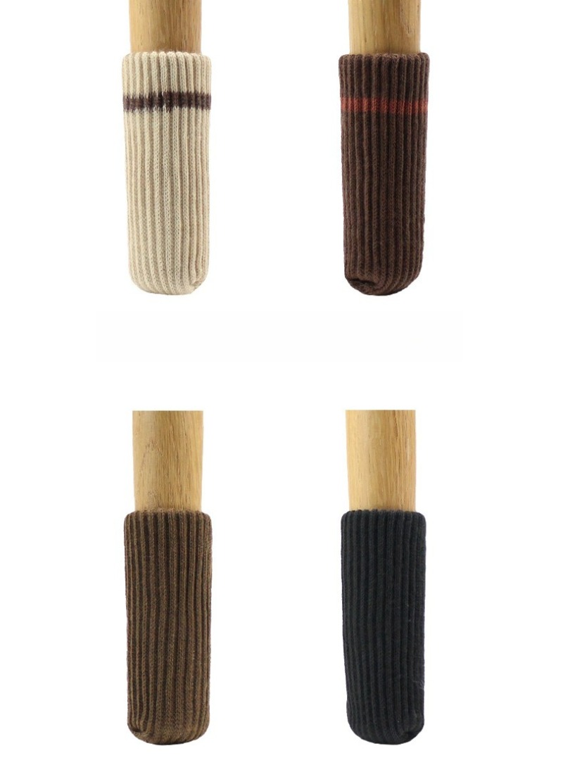 Double-layer Knitted Chair Leg Covers Anti-slip Silent Furniture Pads_voghion.com