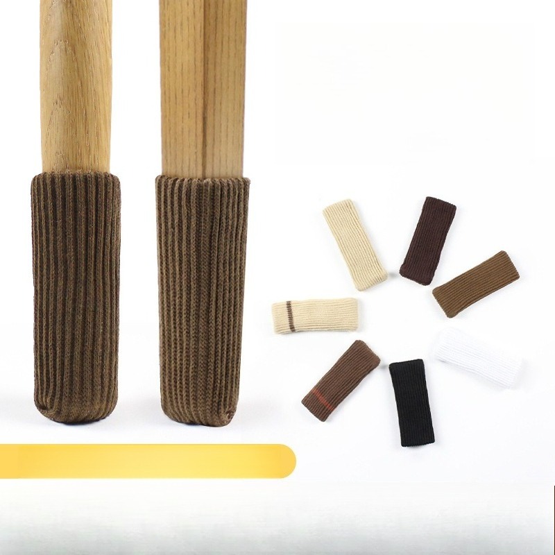 Double-layer Knitted Thickened Anti-slip And Wear-resistant Silent Table And Chair Foot Cover Chair Stool Leg Protection Foot Cover_voghion.com