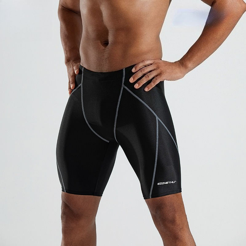 Men's Swimsuit Short Sleeve Quick Drying Sunscreen Hot Spring Beach Seaside Loose Professional Swimsuit Swimsuit Equipment_viptrois.com