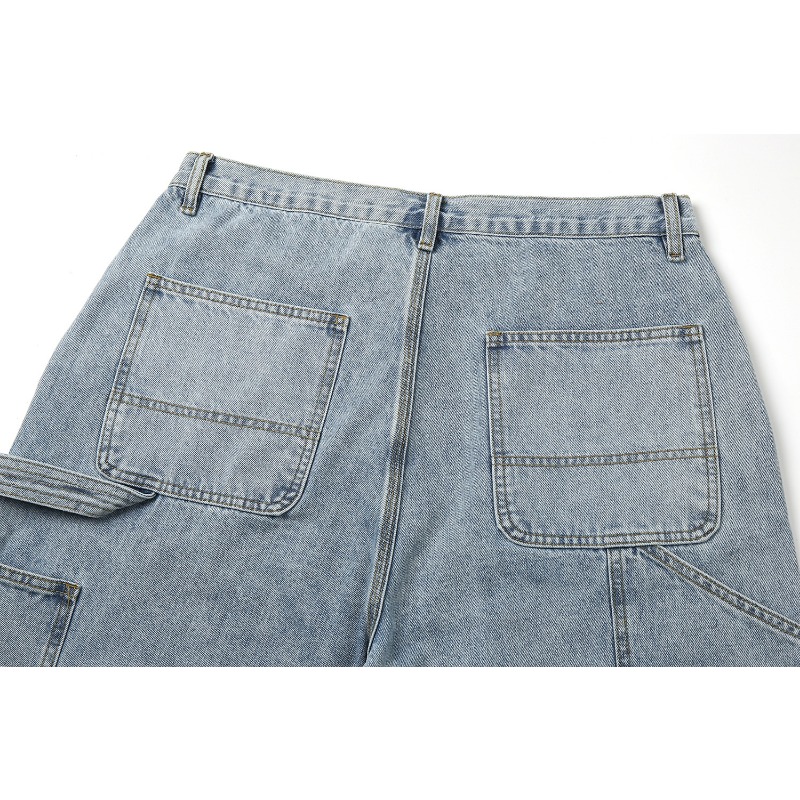 TRS Sunrise Tooling | 26SS Loose Washing Water Old Kaha B11 Logging Five-Point Denim Shorts Men_viptrois.com