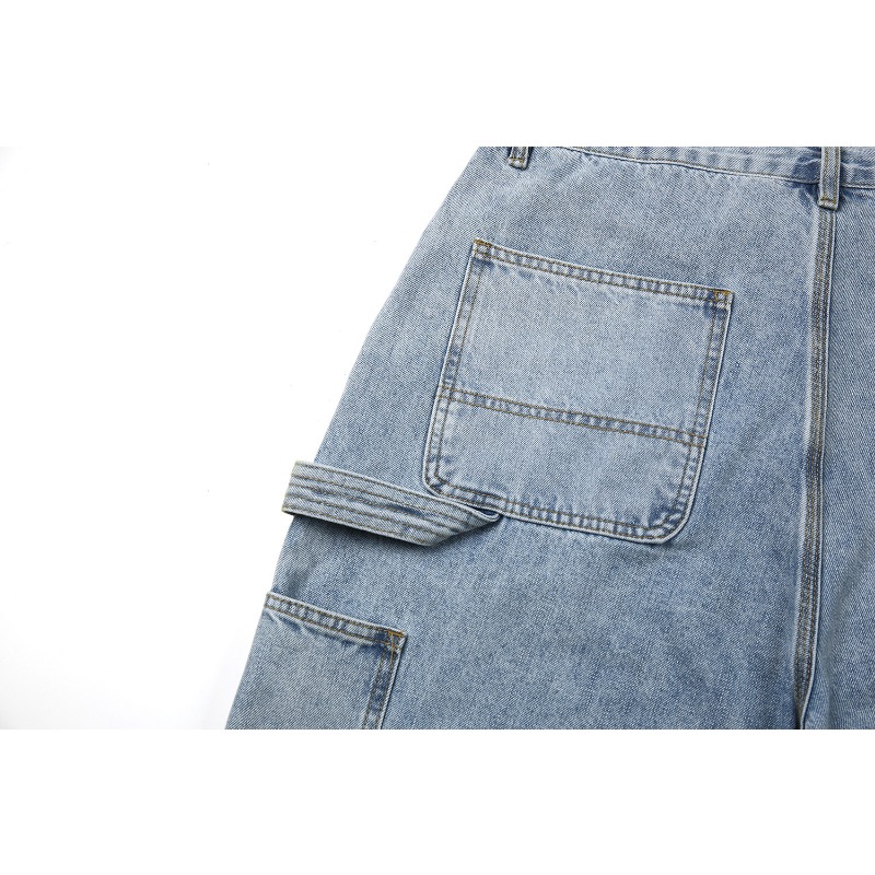 TRS Sunrise Tooling | 26SS Loose Washing Water Old Kaha B11 Logging Five-Point Denim Shorts Men_viptrois.com