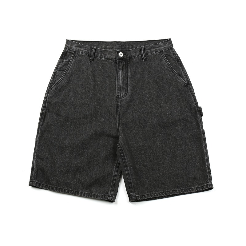 TRS Sunrise Tooling | 26SS Loose Washing Water Old Kaha B11 Logging Five-Point Denim Shorts Men_viptrois.com