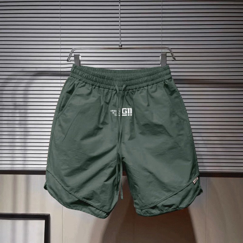 2025 Summer Trendy Brand Embroidered Tooling Shorts Men's Casual Loose Five-point Pants Trendy Quick-drying Shorts_viptrois.com