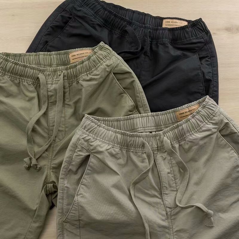 Thin Large Pants Tooling Five-point Medium Pants Head Men's Casual Shorts Men's 5-point Pants Breeches Outer Wear_voghion.com