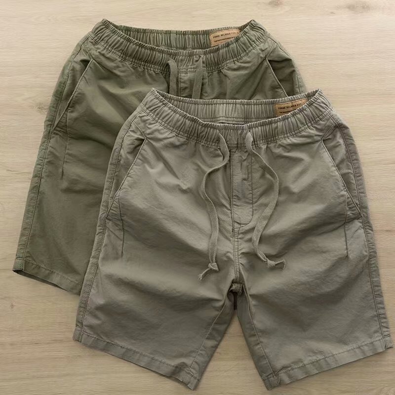 Thin Large Pants Tooling Five-point Medium Pants Head Men's Casual Shorts Men's 5-point Pants Breeches Outer Wear_voghion.com