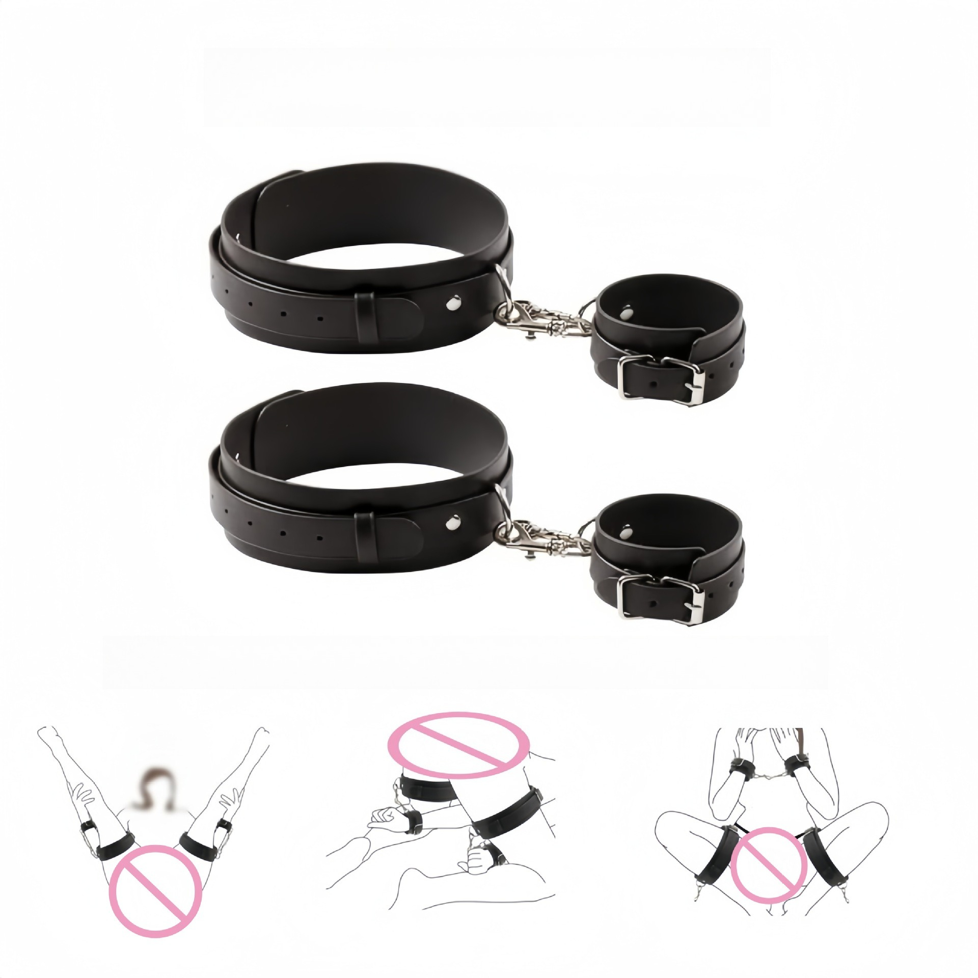 Bdsm Body Restraint Harness Set For Erotic Bondage Games_voghion.com