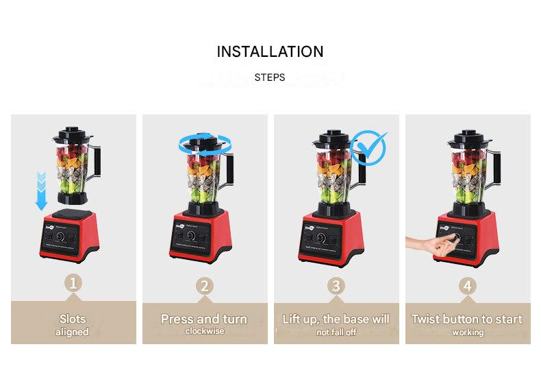 High-speed Stand Mixer And Food Processor 2-in-1 Kitchen Blender_voghion.com