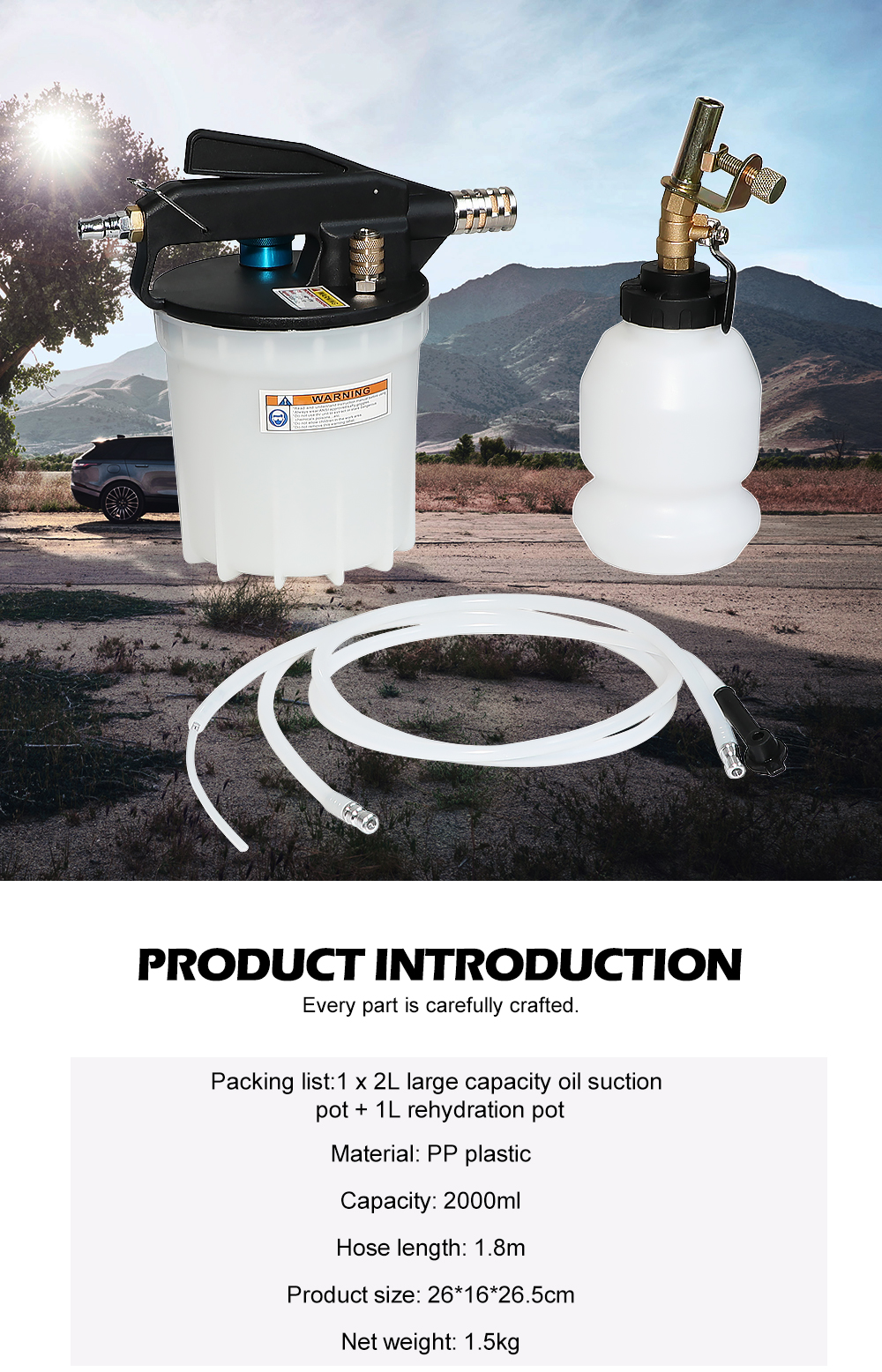 2L Auto Vacuüm Remontluchter Kit Pneumatische Explosieveilige