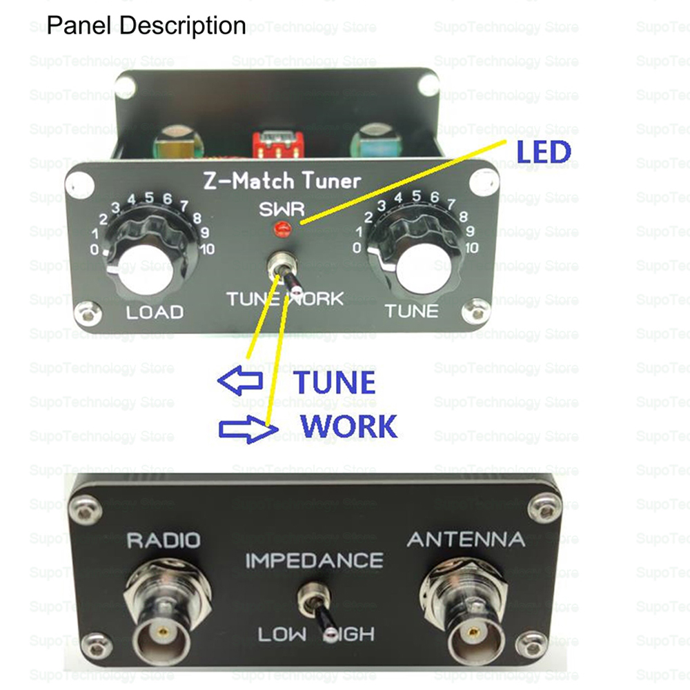 QRP Z-match Manual Antenna Tuner 3-28 MHz | eBay