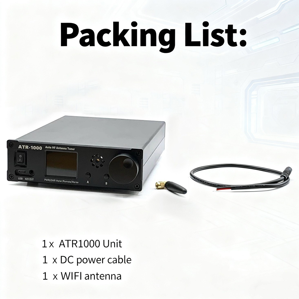 ATR-1000 1000W 1.8-30MHz Automatic Antenna Tuner For YAESU ICOM