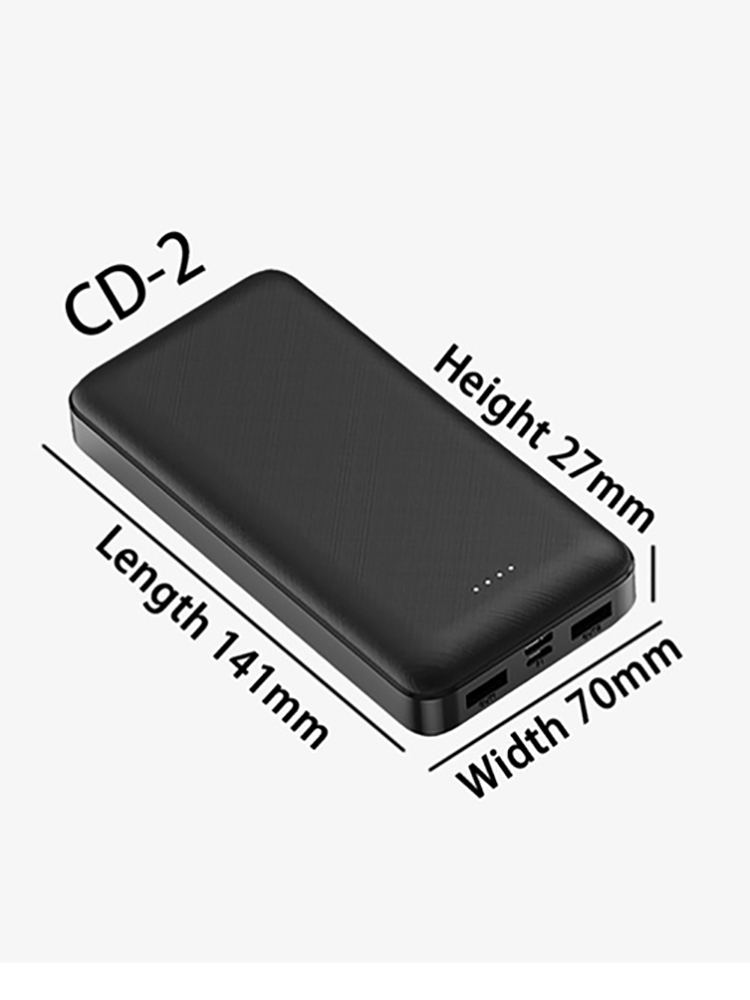 20000mAh Fast Charge Power Bank For Phones & Tablets. 2 USB, Type-C, Micro USB. Ideal Gift For Holidays, Portable Outdoor Backup Battery_voghion.com