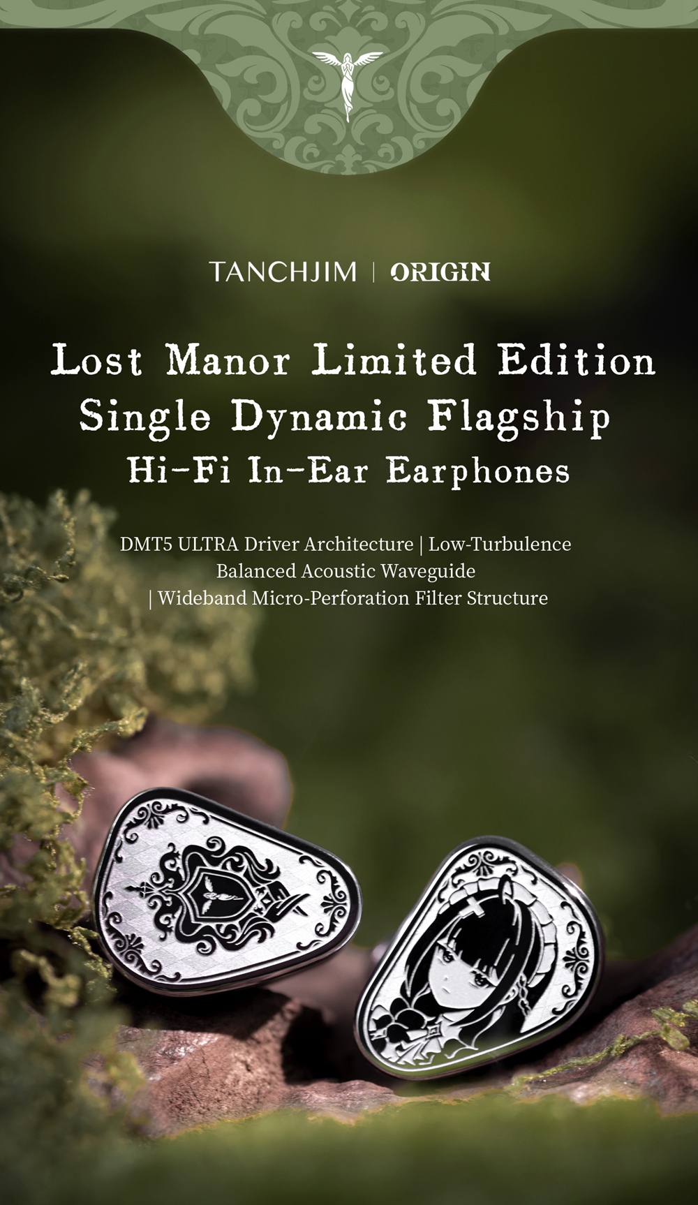 TANCHJIM Origin Lost Manor DMT 5 Ultra Dynamic Driver IEMs