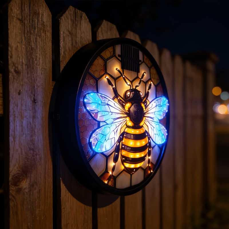 Solar Bee Wall Light – Animated Garden Decoration – product detail image 5 - CE GARDEN