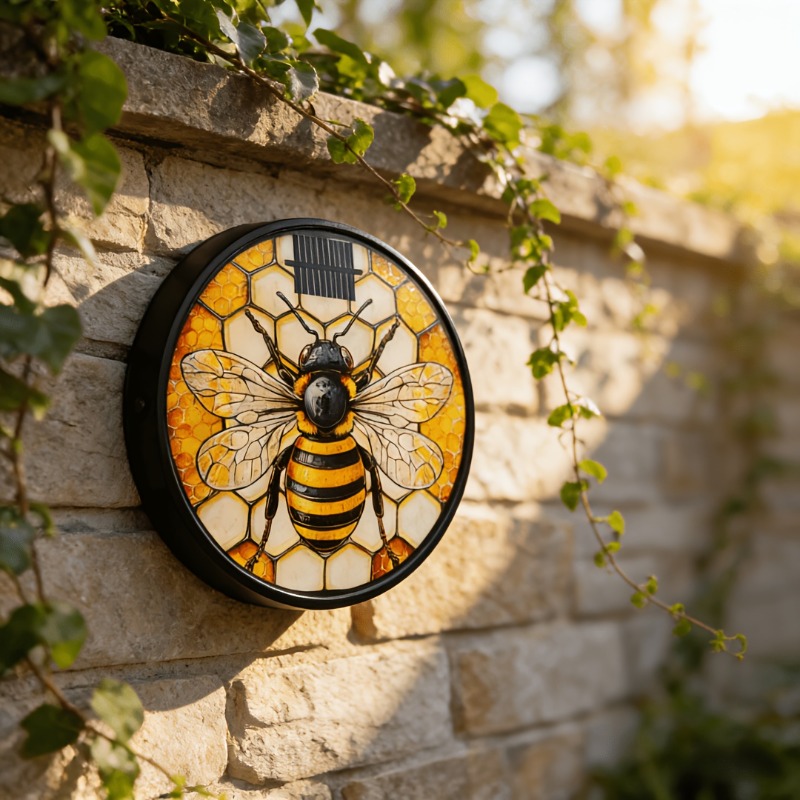 Solar Bee Wall Light – Animated Garden Decoration – product detail image 6 - CE GARDEN