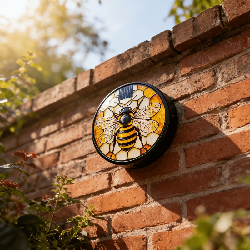 Solar Bee Wall Light – Animated Garden Decoration – product detail image 4 - CE GARDEN