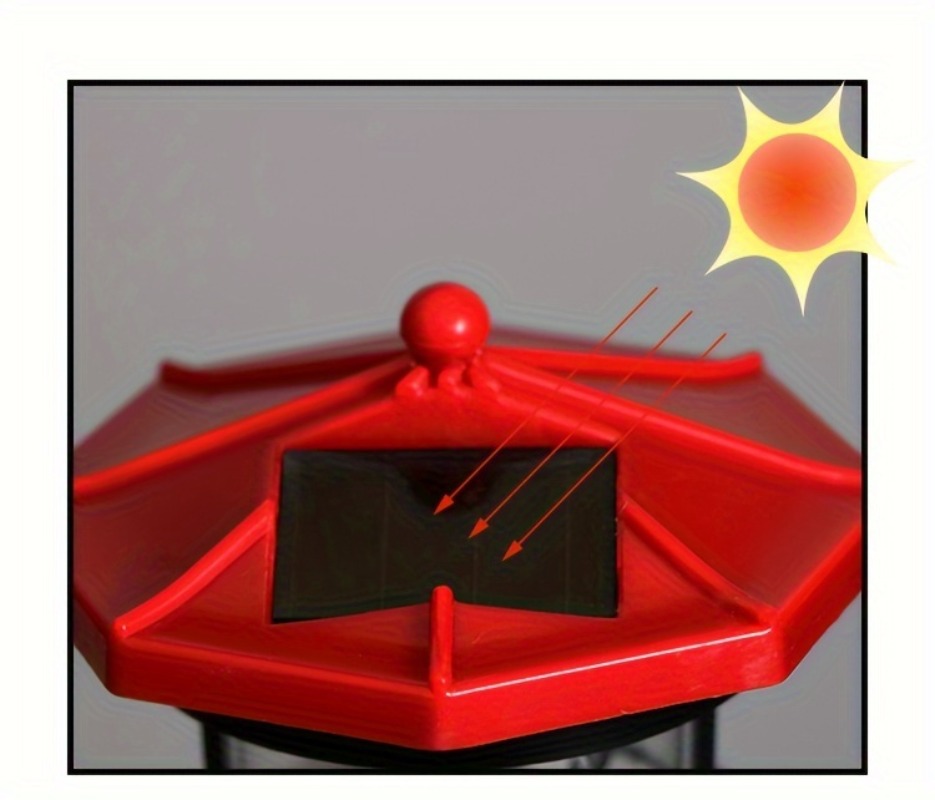 Solar Lighthouse Outdoor Garden Decor Statue Light – product detail image 6 - CE GARDEN