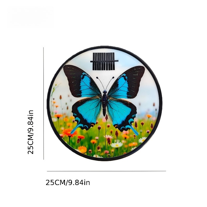 Solar Butterfly Wall Light – Outdoor Garden Decoration – product detail image 7 - CE GARDEN