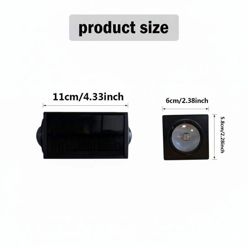 Colour-Changing Solar Wall Lights – Outdoor Ambient Lighting – product detail image 3 - CE GARDEN