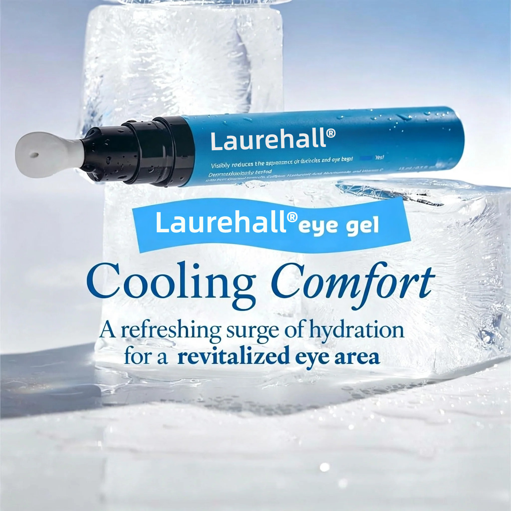 Laurehall blue aqua bomb eye gel cooling comfort icy effect