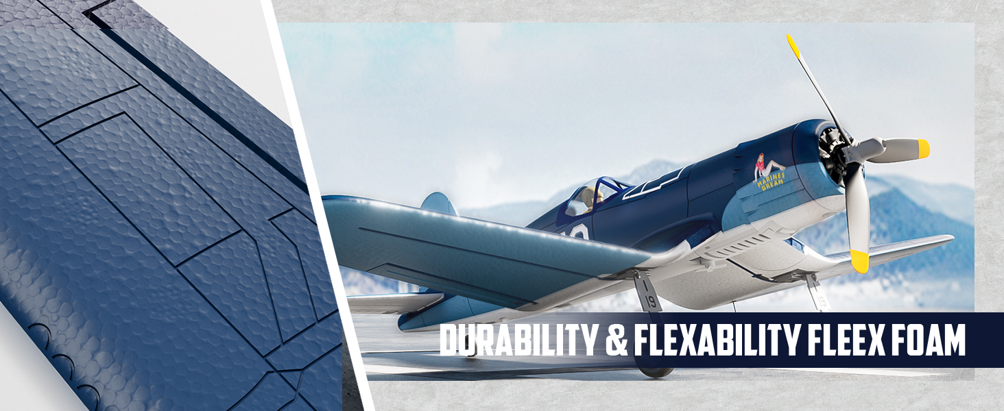 Volantexrc F4U Corsair Brushless RC Plane,Wingspan500mm Fighter