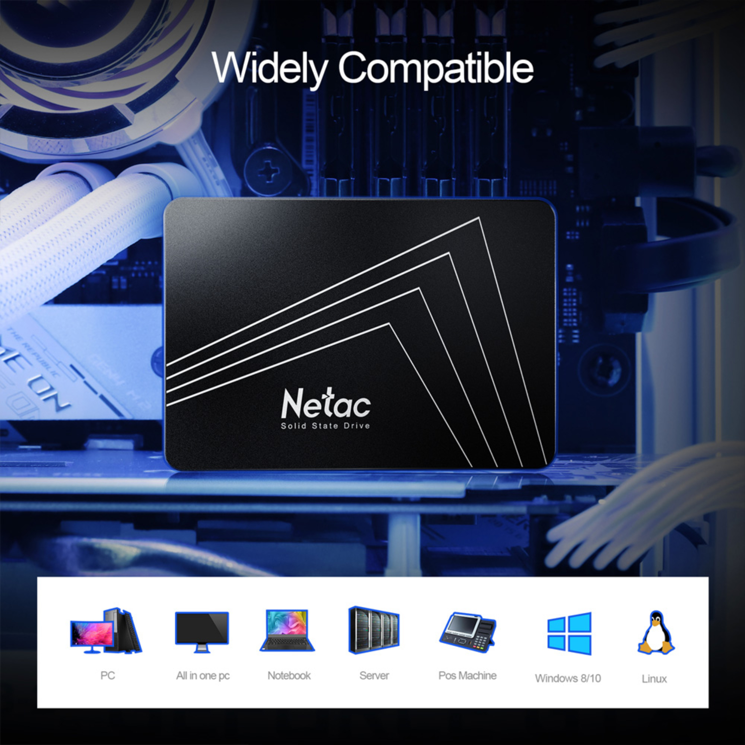 Netac 512GB SSD 2.5'' SATA III Internal SSD Solid State Drive for