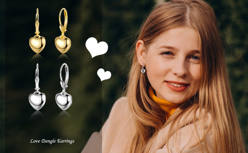 heart earrings